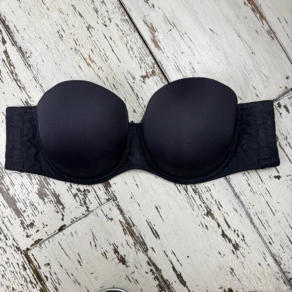 Torrid Black Strapless Push Up Bra Multiway Size 46C No Straps Underwired - Picture 8 of 8